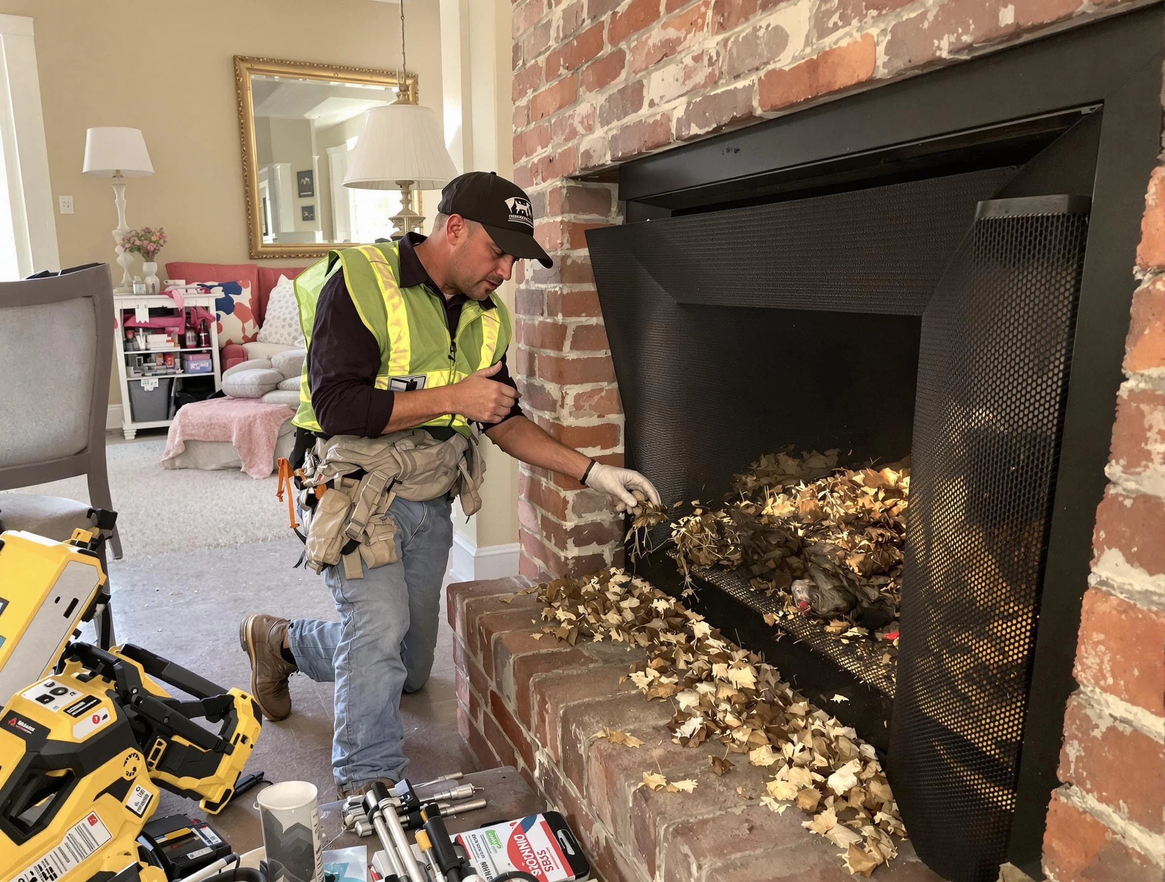 Safe screening installation by Atlantic City Chimney Sweep in Atlantic City, NJ