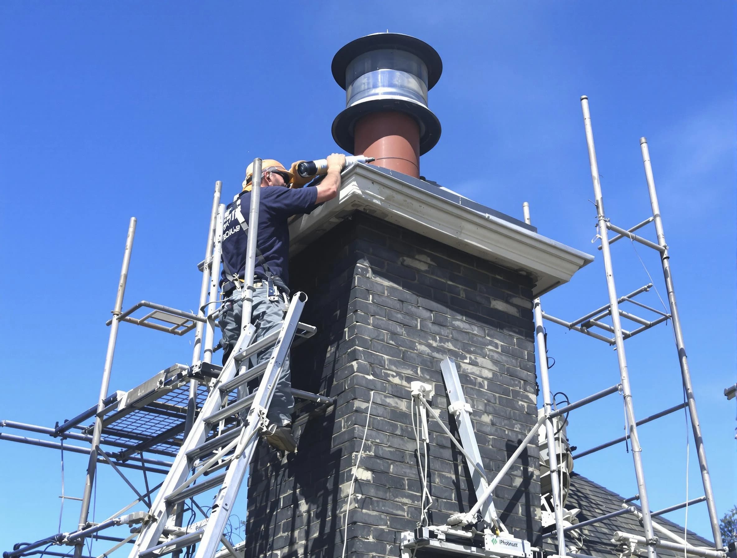 Sturdy chimney crown finished by Atlantic City Chimney Sweep in Atlantic City, NJ