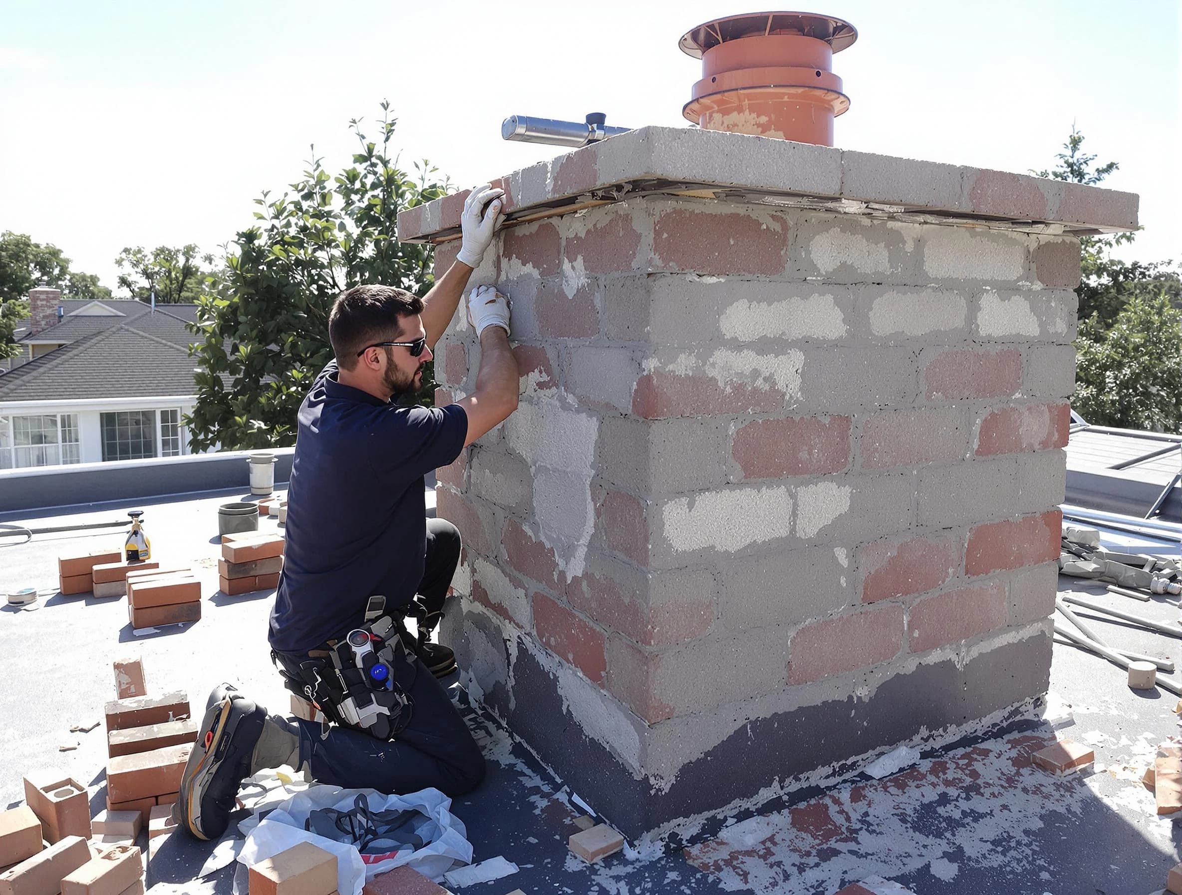 Advanced chimney repair process by Atlantic City Chimney Sweep in Atlantic City, NJ