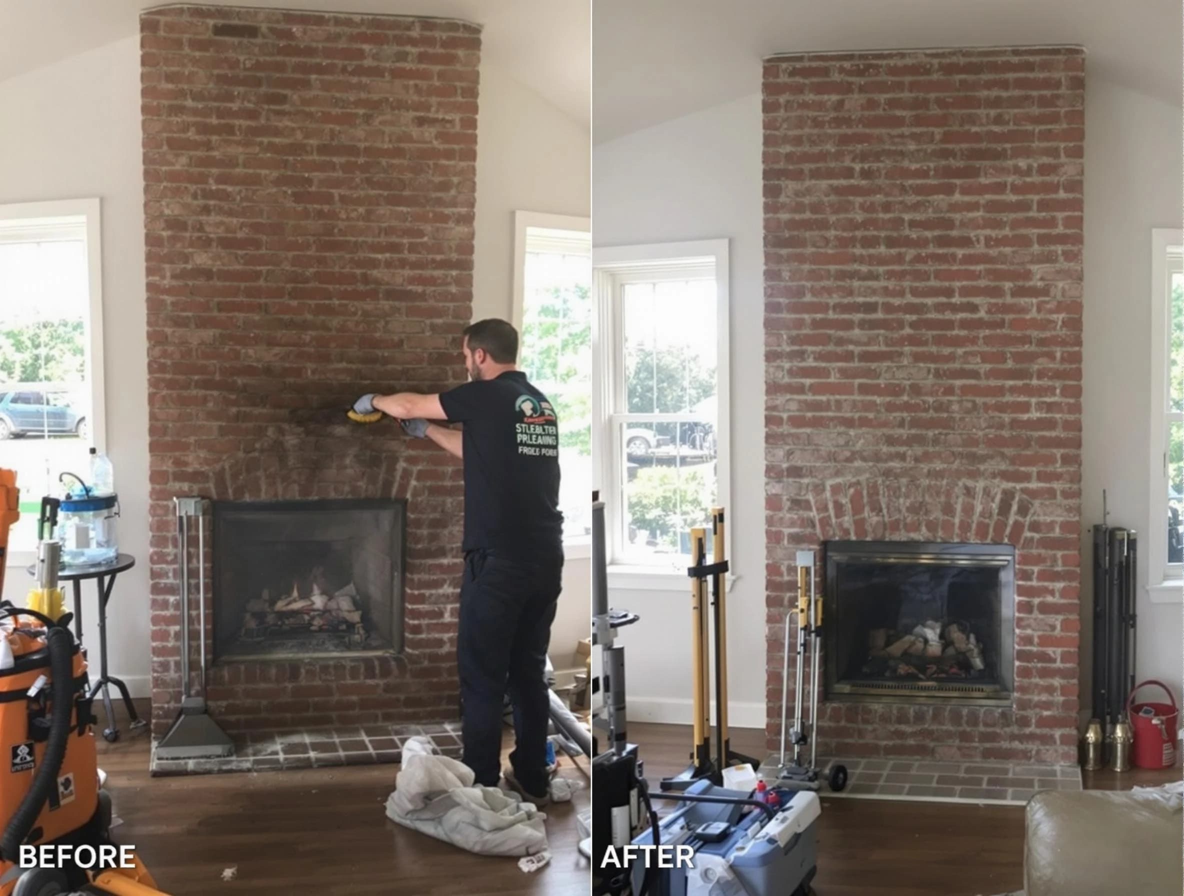 Finished chimney sweeping service by Atlantic City Chimney Sweep in Atlantic City, NJ