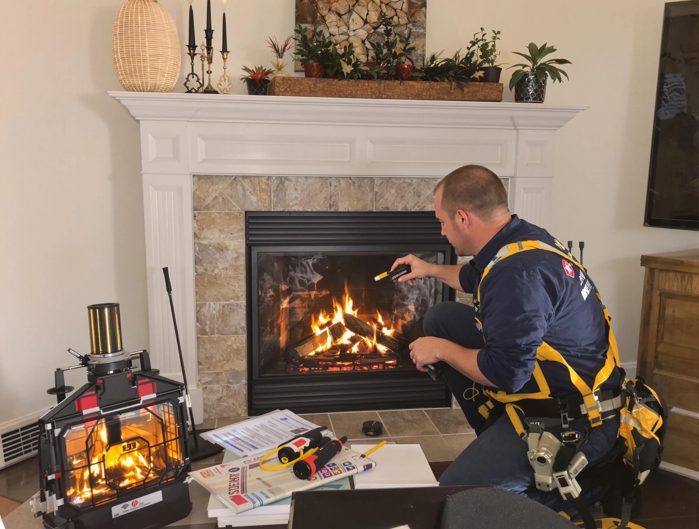 Safety-focused fireplace inspection by Atlantic City Chimney Sweep in Atlantic City, NJ